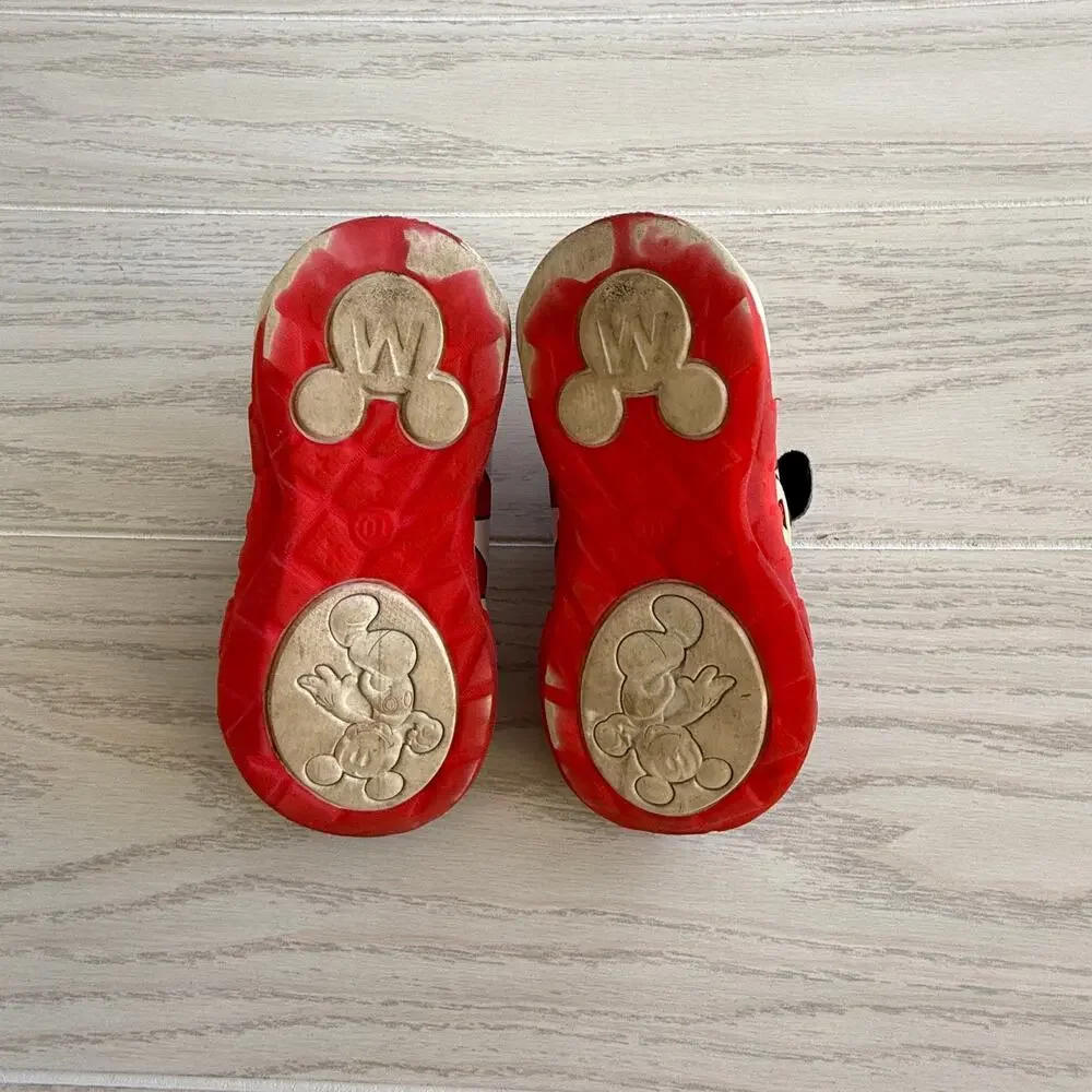 Disney Mickey Mouse Toddler Boys Size 10 Hook Loop Sneakers